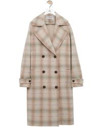 Loewe - Medium-Weight Checked Coat - Lyst