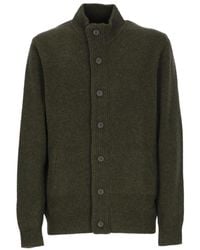 Barbour - High-Neck Button-Up Cardigan - Lyst