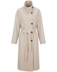 Brunello Cucinelli - Single-Breasted Belted Coat - Lyst