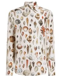Dolce & Gabbana - Shell Printed Martini Shirt - Lyst