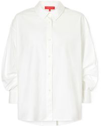 Carolina Herrera - Cotton-Blend Poplin Shirt - Lyst