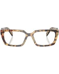 Prada - Eyewear Rectangle Frame Glasses - Lyst
