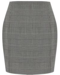 Balmain - Houndstooth Mini Skirt - Lyst