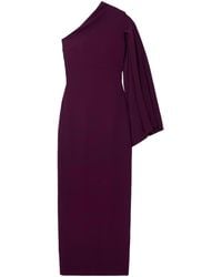 Solace London - Elisa One-Sleeve Crepe Gown - Lyst