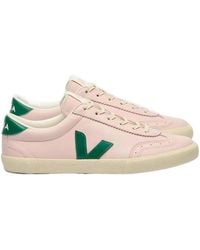Veja - Volley Round Toe Lace-Up Sneakers - Lyst
