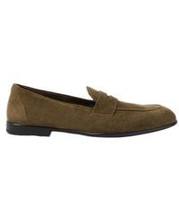 Brioni - Suede Penny Loafers - Lyst