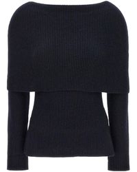 Fabiana Filippi - Off The Shoulder Long Sleeve Knitted Top - Lyst