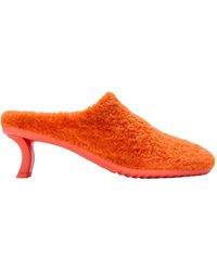 Loewe - Mules Dive En Peau Lainée - Lyst