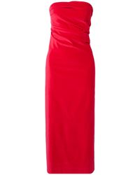 TOVE - Sabella Strapless Ruched Dress - Lyst