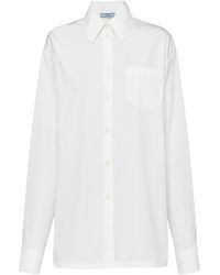 Prada - Button-Up Long Sleeved Shirt - Lyst