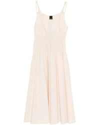 Pinko - Amie Gathered Midi Dress - Lyst