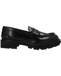 McQueen - Penny-Slot Slip-On Loafers - Lyst