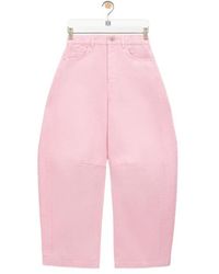Loewe - Barrel Wide-Leg Trousers - Lyst