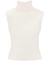 Dries Van Noten - Logo High-Necked Blouse - Lyst