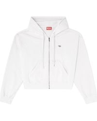DIESEL - F Elycy Embellished Zipped Hoodie - Lyst