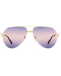 Cartier - Aviator Frame Sunglasses - Lyst