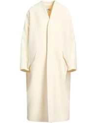 MM6 by Maison Margiela - Solidcolor Singlebreasted Woolen Overcoat - Lyst
