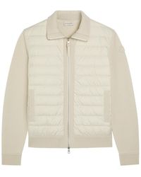 Moncler - Quilted Wool And Shell Jacket - Lyst