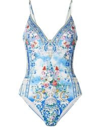 CAMILLA - Printed Stretch Recycled Swimsuit - Lyst