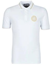 Versace - Logo Details Polo Shirt - Lyst