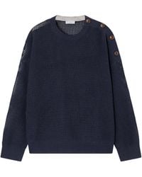 Brunello Cucinelli - Waffle-Knit Cashmere Sweater - Lyst