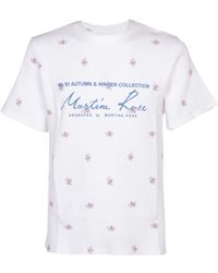 Martine Rose - Logo Printed Round Collar T-Shirt - Lyst