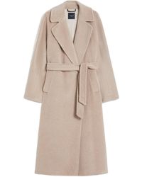 Weekend by Maxmara - Tempera Belted Long-Sleeved Coat - Lyst