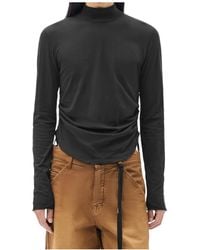 Ann Demeulemeester - Lenart Mock-Neck T-Shirt - Lyst