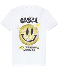 Ganni - Smiley Relaxed T-Shirt - Lyst