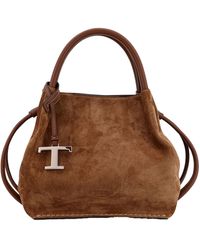 Tod's - Logo-Detailed Tote Bag - Lyst
