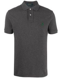 Polo Ralph Lauren - Logo Embroidered Straight Hem Polo Shirt - Lyst