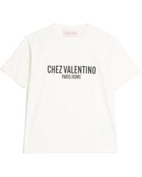 Valentino - Chez Printed Crewneck T-Shirt - Lyst