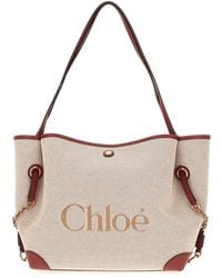 Chloé - Chloé Clover Logo Printed Shoulder Bag - Lyst