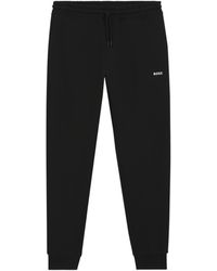 BOSS - Cotton Track Pants - Lyst