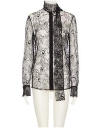 Valentino - Scarf Detailed Long-Sleeved Top - Lyst