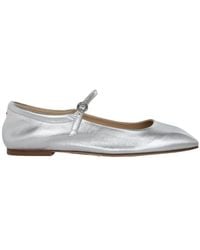Aeyde - Aline Babies Metallic Ballerina Shoes - Lyst
