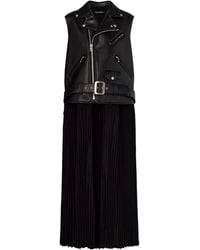 Junya Watanabe - Pleated Detail Zip-Up Dress - Lyst