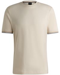 BOSS - Cotton T-Shirt - Lyst
