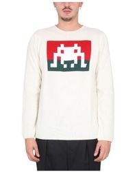 Comme des Garçons - Comme Des Garçons Shirt Graphic Jacquard Crewneck Jumper - Lyst