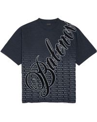 Balenciaga - Cotton Logo T-Shirt - Lyst