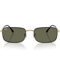 Ray-Ban - Rectangular Metal Sunglasses - Lyst