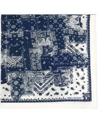 Zadig & Voltaire - Blondie Denim Bandana Scarf - Lyst