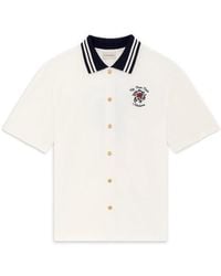 Drole de Monsieur - Drôle De Monsieur Chemise Piquée Slogan Rose Shirt - Lyst