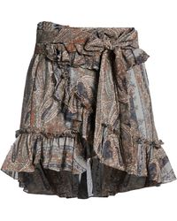 Saint Laurent - Colorful Flared Skirt - Lyst