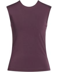 MAX&Co. - Crew-Neck Sleeveless Fitted Vest - Lyst