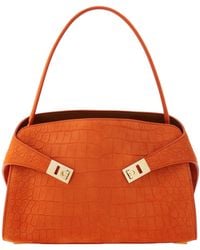 Ferragamo - Ferragamo Eyewear Hug Textured Shoulder Bag - Lyst