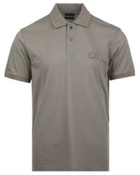 Emporio Armani - Logo-Embroidered Polo Shirt - Lyst