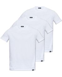 DSquared² - Logo Tag Three Pack Of Underwear T-Shirts - Lyst