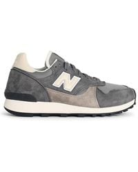 New Balance - '475' Fabric And Suede Sneakers - Lyst