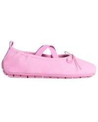 Simone Rocha - Pleated Bow-Detail Ballet Flat - Lyst